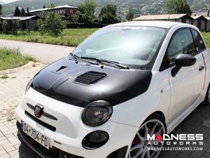 FIAT 500 Hood - Carbon Fiber - w/ Vents FIAT 500 Hood - Carbon Fiber - w/ Vents